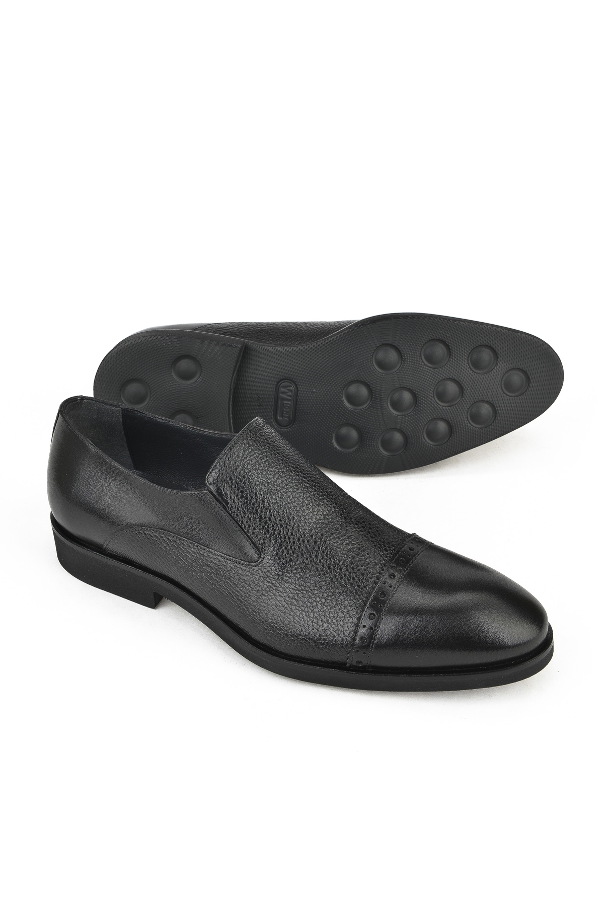 Erkek Hakiki Deri Ayakkabı 141145Z578 Siyah - Görsel 5