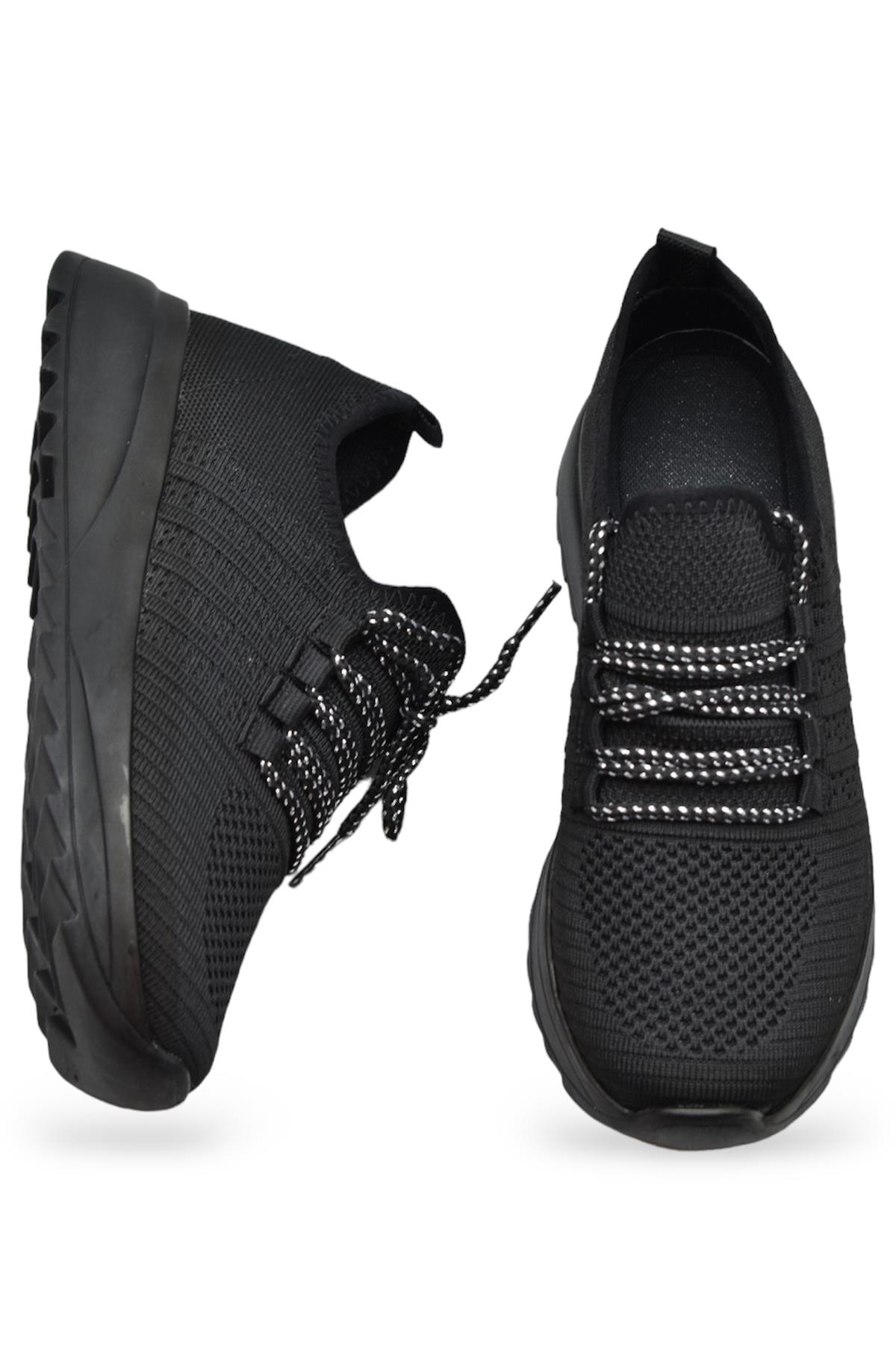 418 TAM Ortopedik Taban Triko Kadın Spor Ayakkabı Bayan Günlük Spor Ayakkabı - Görsel 4