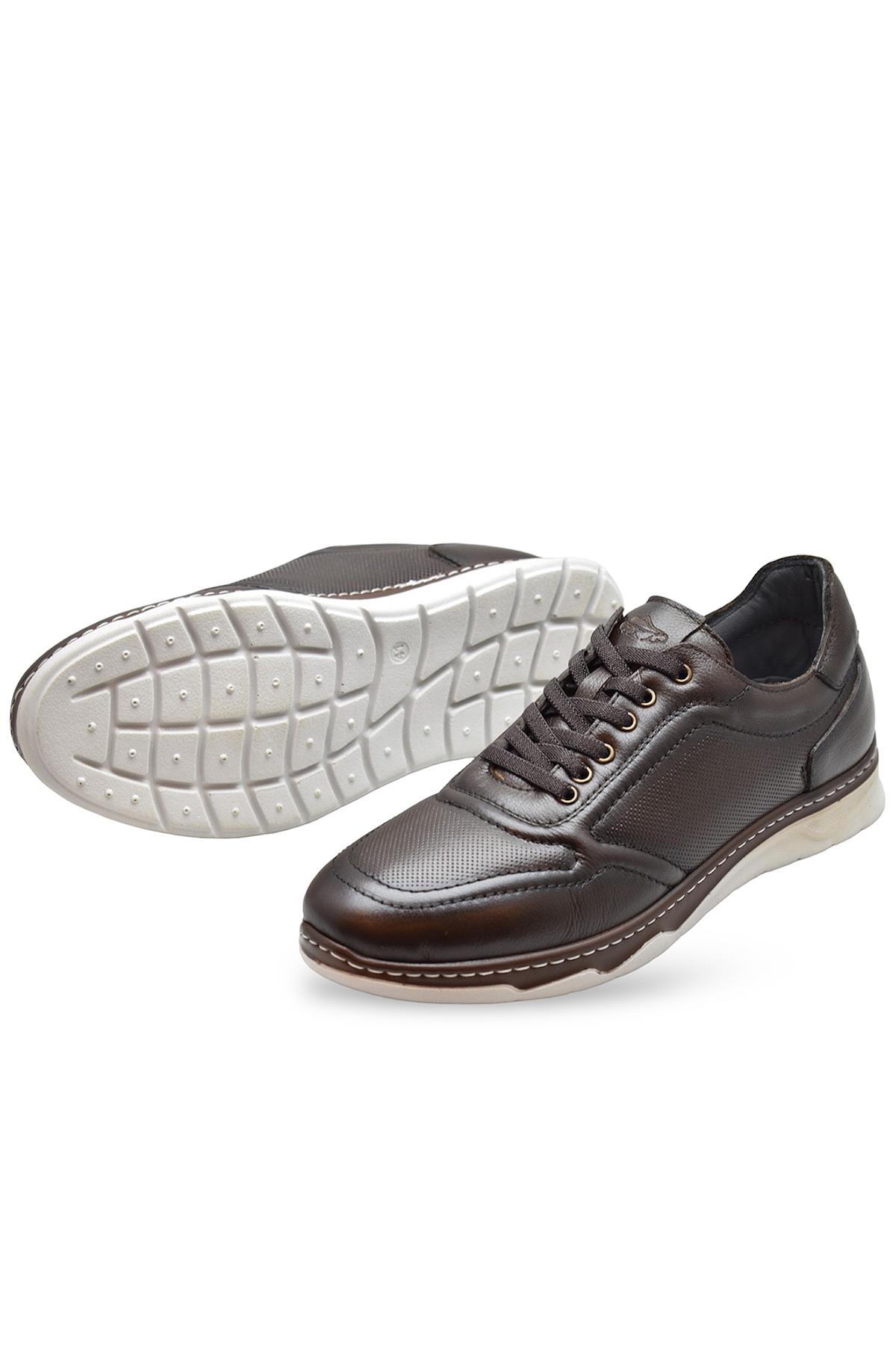 5320 Tam Ortopedik Taban Hakiki Deri Erkek Ayakkabı Hafif Poli Taban - Görsel 4