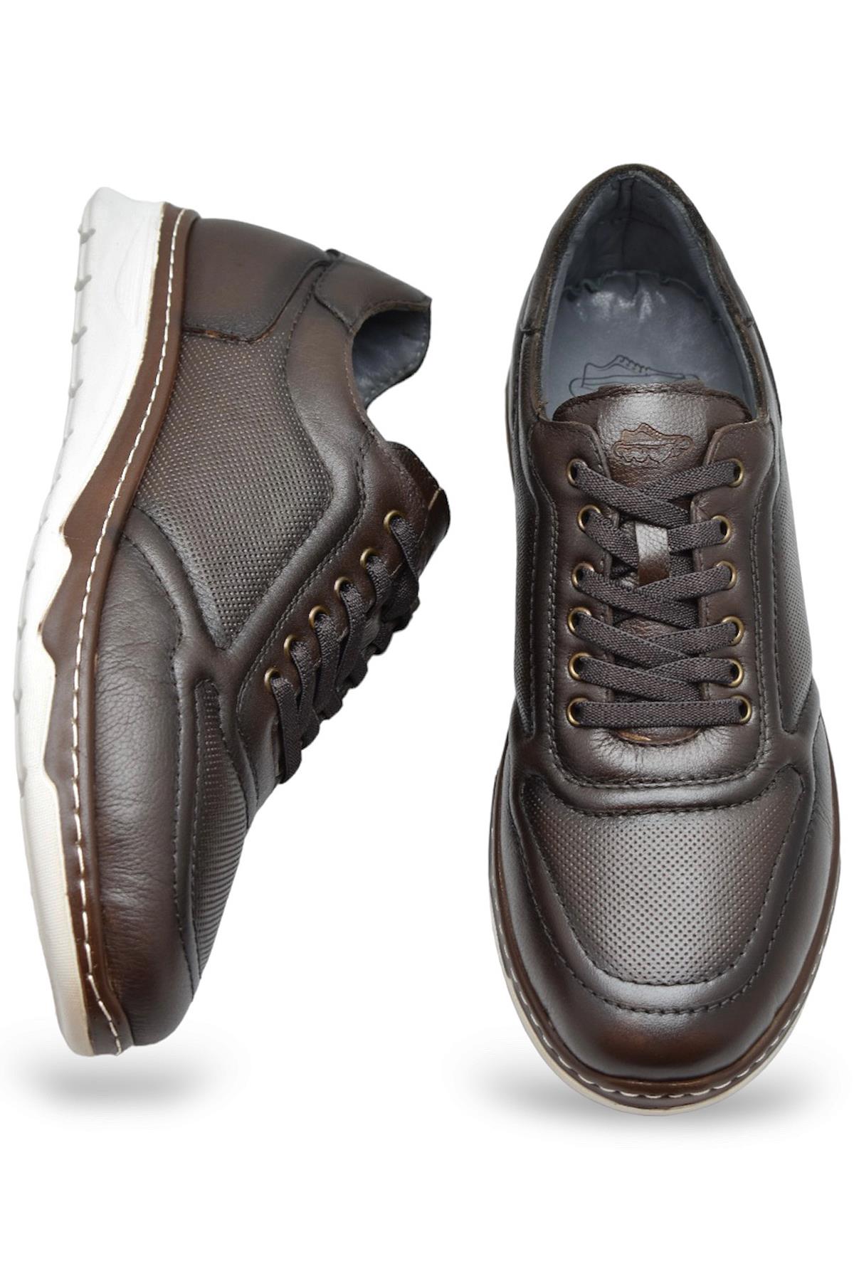 5320 Tam Ortopedik Taban Hakiki Deri Erkek Ayakkabı Hafif Poli Taban - Görsel 5
