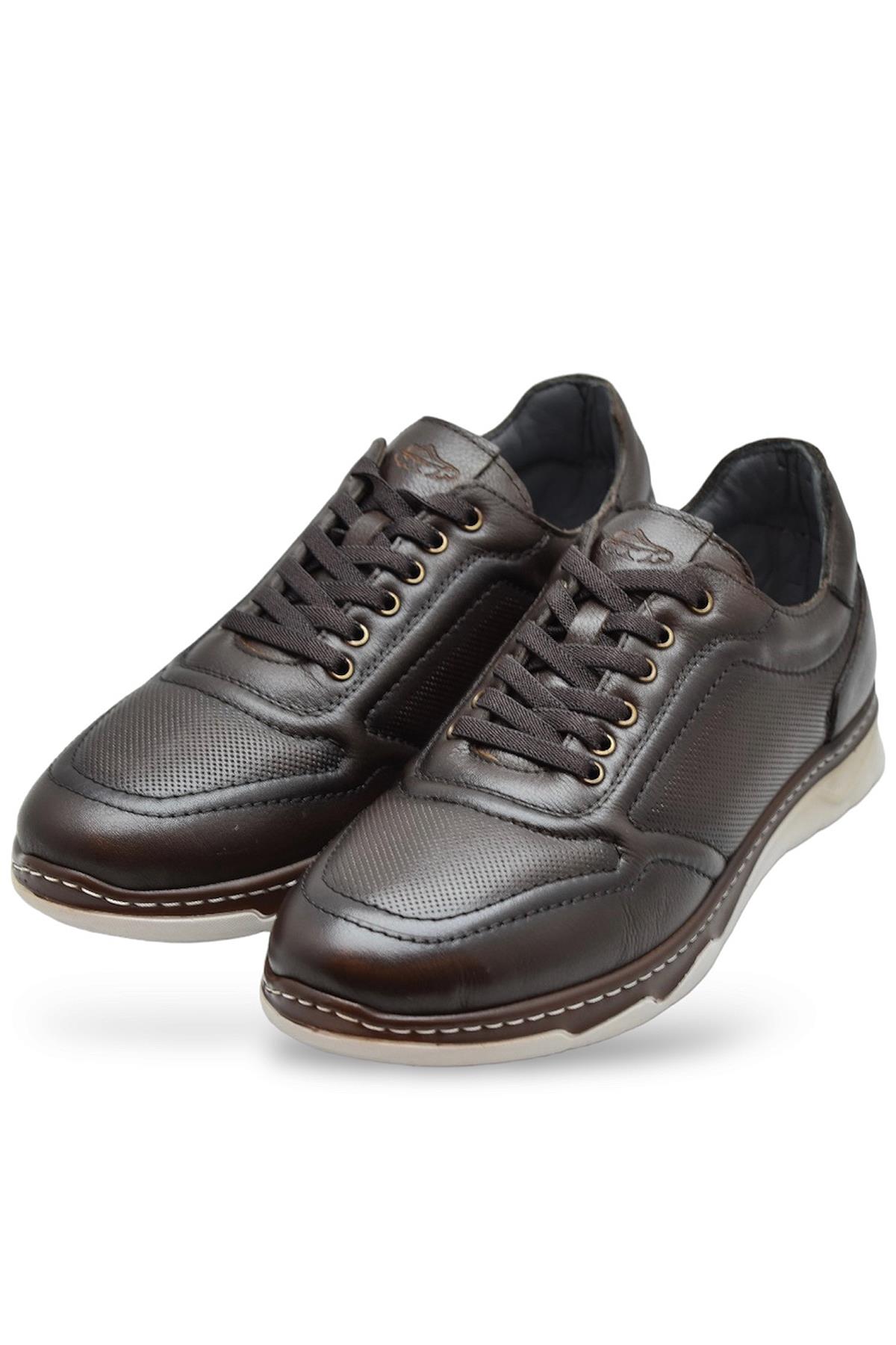 5320 Tam Ortopedik Taban Hakiki Deri Erkek Ayakkabı Hafif Poli Taban - Görsel 6
