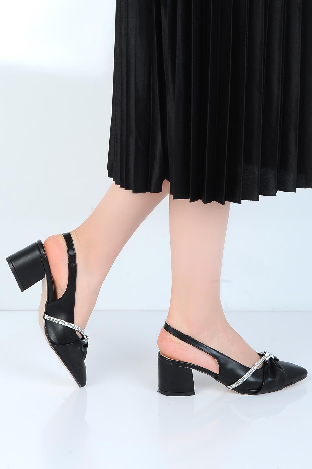 24-880 Syh-Cilt Ayışığı 5Cm Topuklu Kadın Ayakkabı - Görsel 2