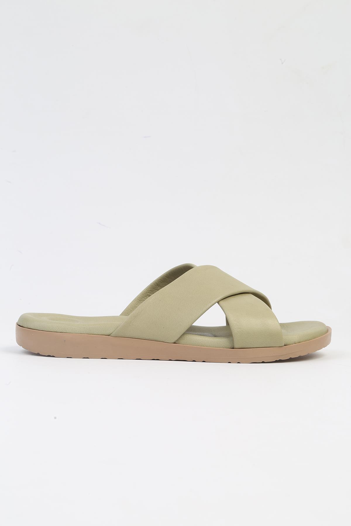 ® | PC-7106 - 2162 Yesil-Kadın Terlik - Görsel 2