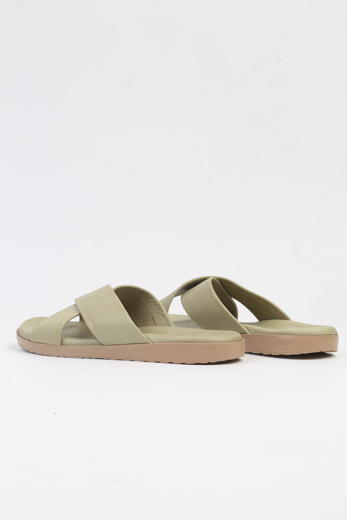 ® | PC-7106 - 2162 Yesil-Kadın Terlik - Görsel 4