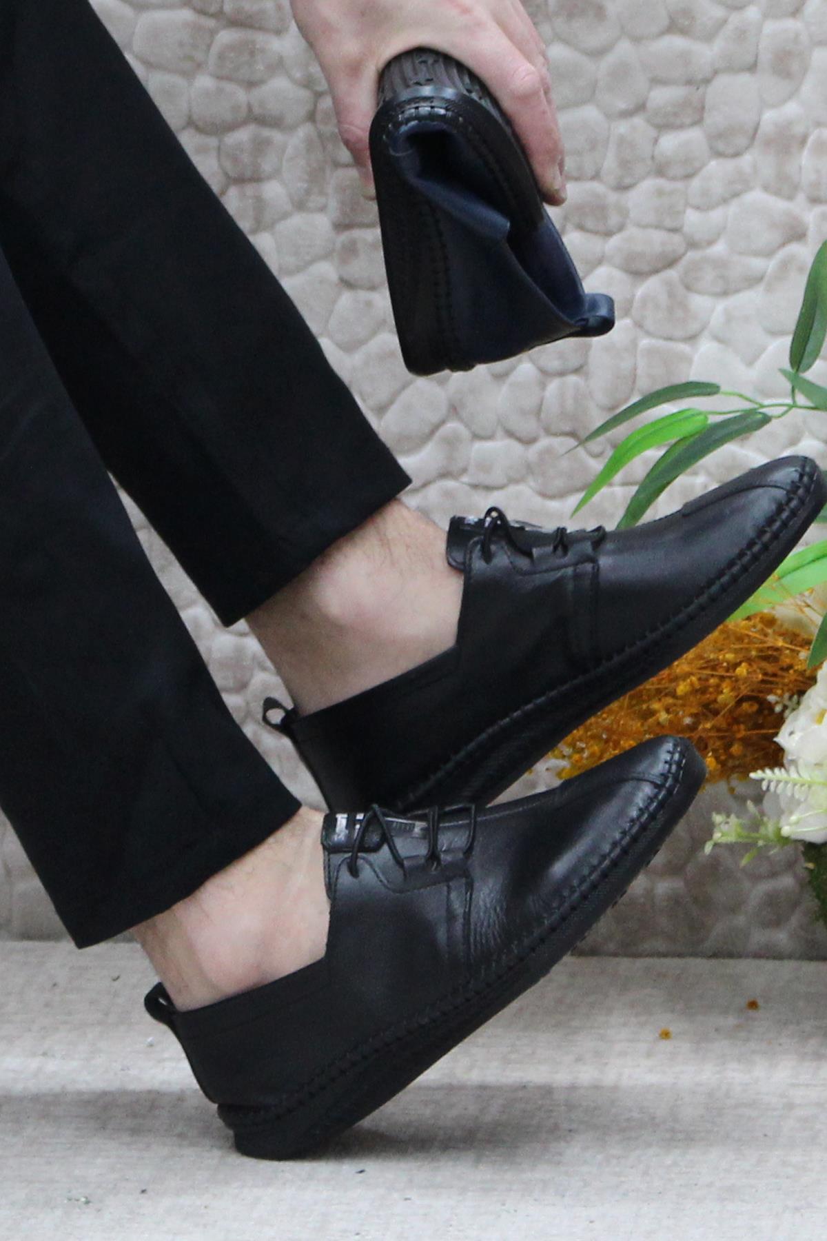 42070 Çok Yumuşak Hafif İç Ve Dış Hakiki Deri Erkek Ayakkabı - Görsel 6