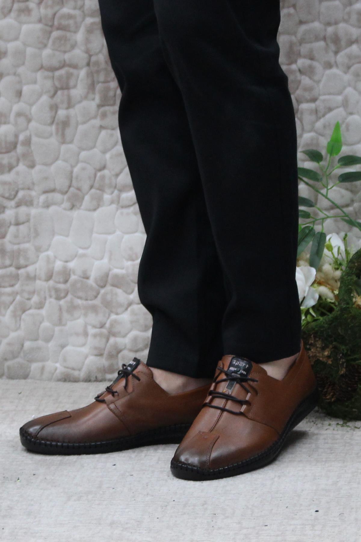 42070 Çok Yumuşak Hafif İç Ve Dış Hakiki Deri Erkek Ayakkabı - Görsel 4