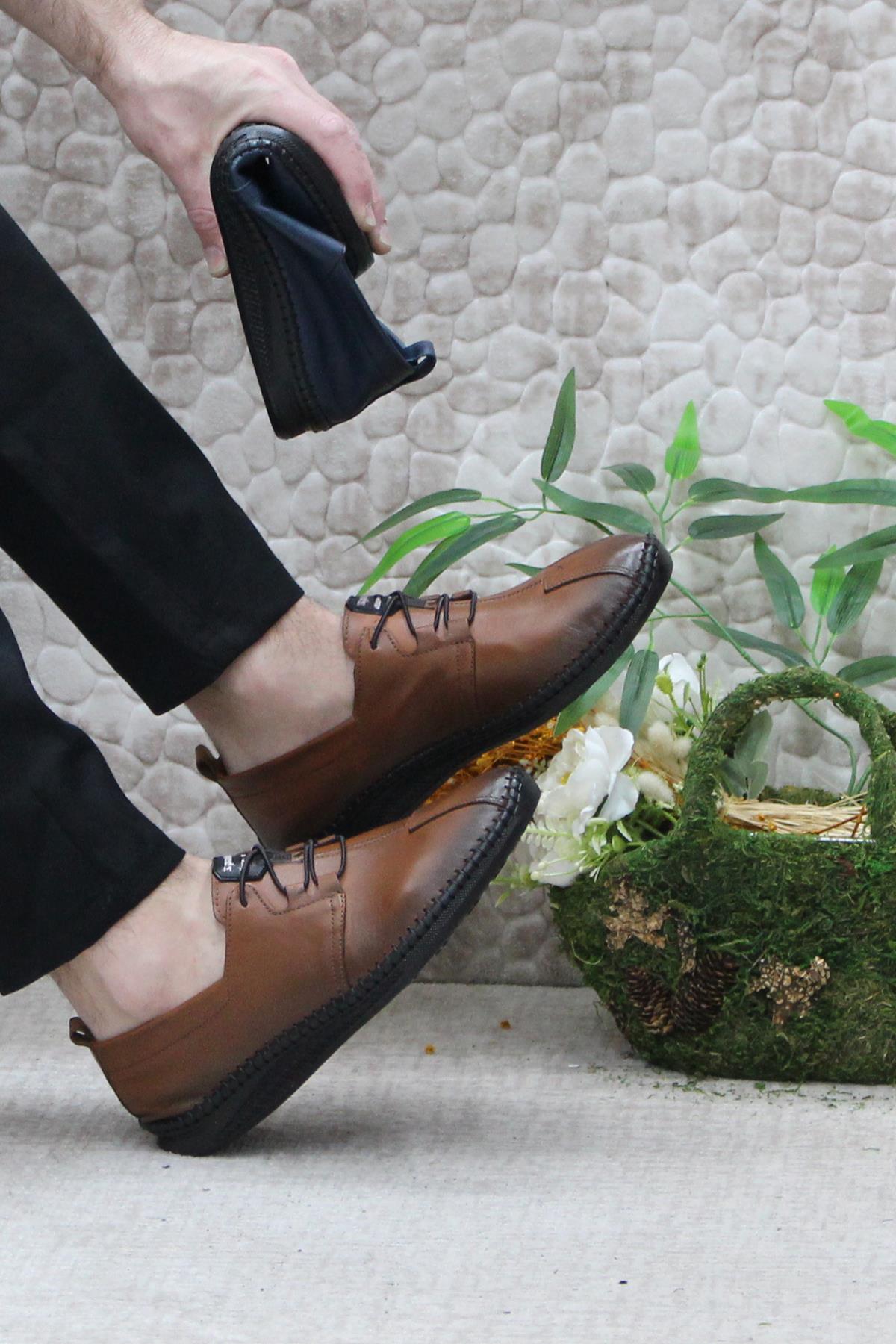 42070 Çok Yumuşak Hafif İç Ve Dış Hakiki Deri Erkek Ayakkabı - Görsel 6