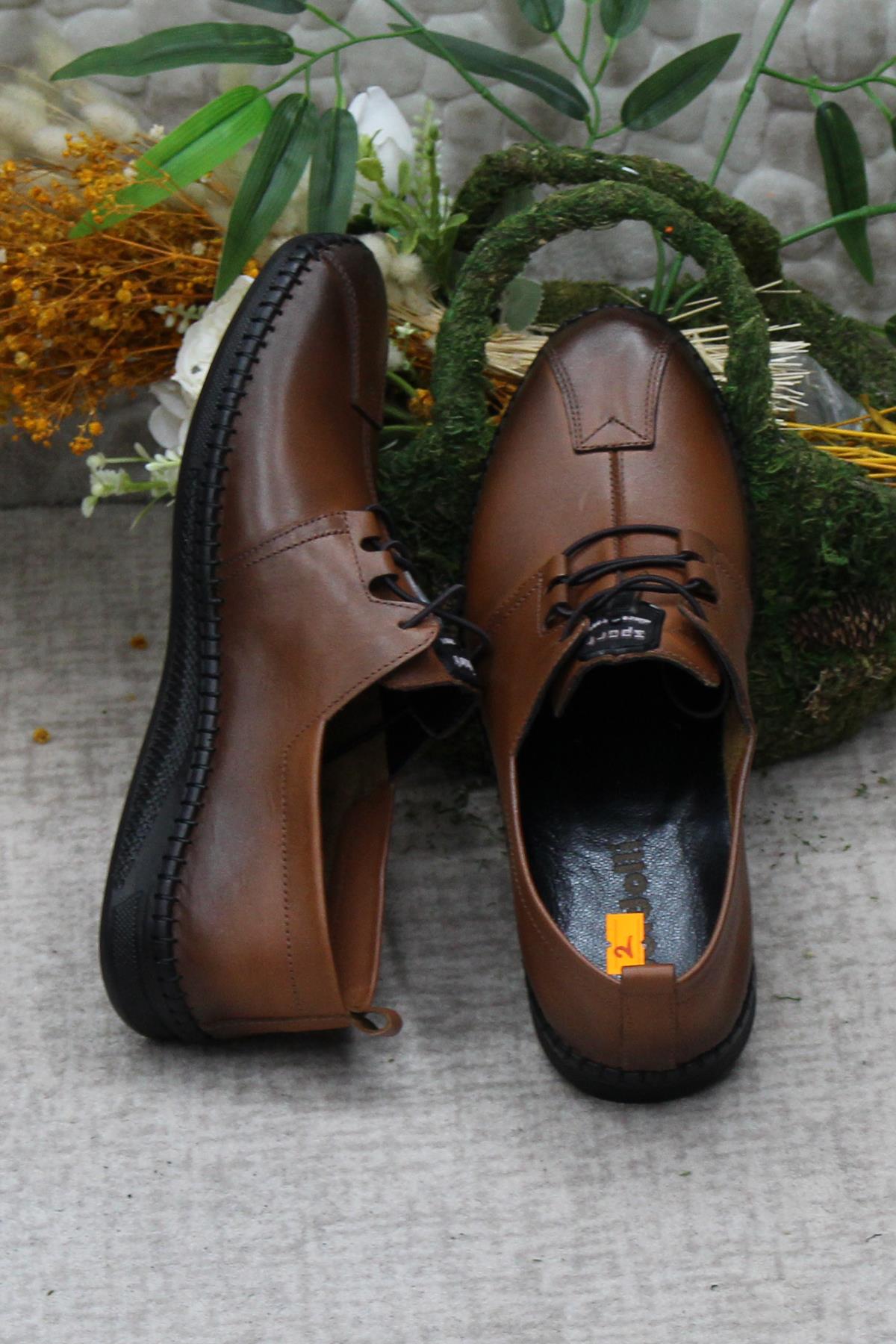 42070 Çok Yumuşak Hafif İç Ve Dış Hakiki Deri Erkek Ayakkabı - Görsel 7