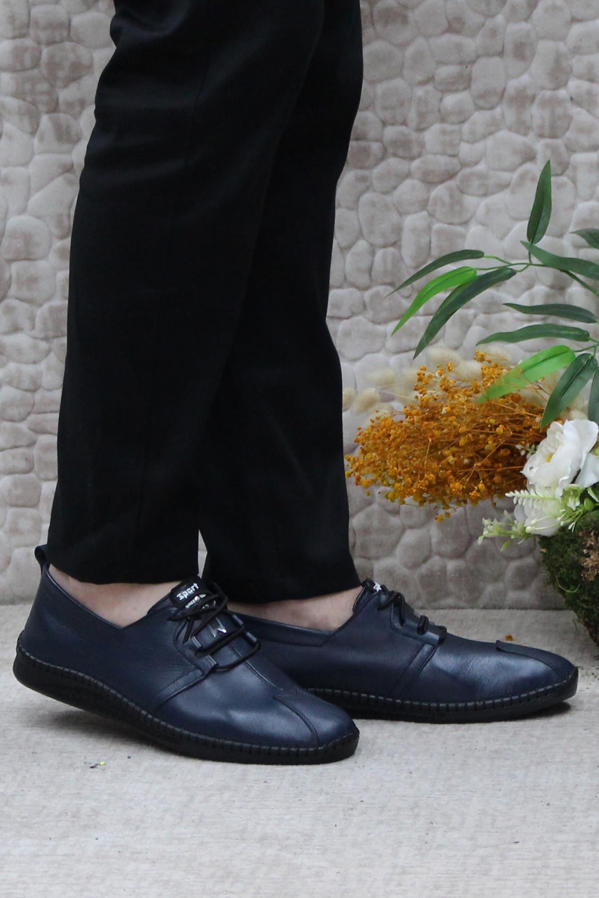 42070 Çok Yumuşak Hafif İç Ve Dış Hakiki Deri Erkek Ayakkabı - Görsel 2