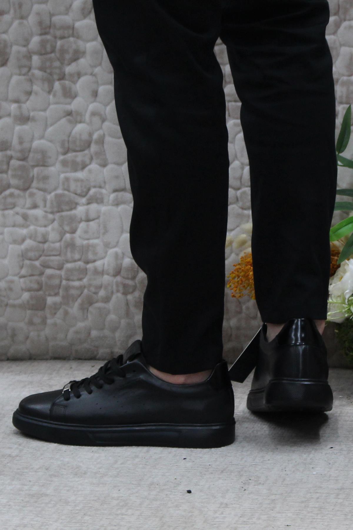 779703 Siyah Orijinal Ürün İç Ve Dış Hakiki Deri Erkek Ayakkabı - Görsel 5