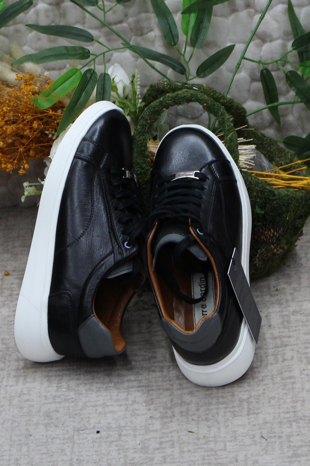 63574 Siyah Orijinal Ürün İç Ve Dış Hakiki Deri Erkek Ayakkabı - Görsel 7