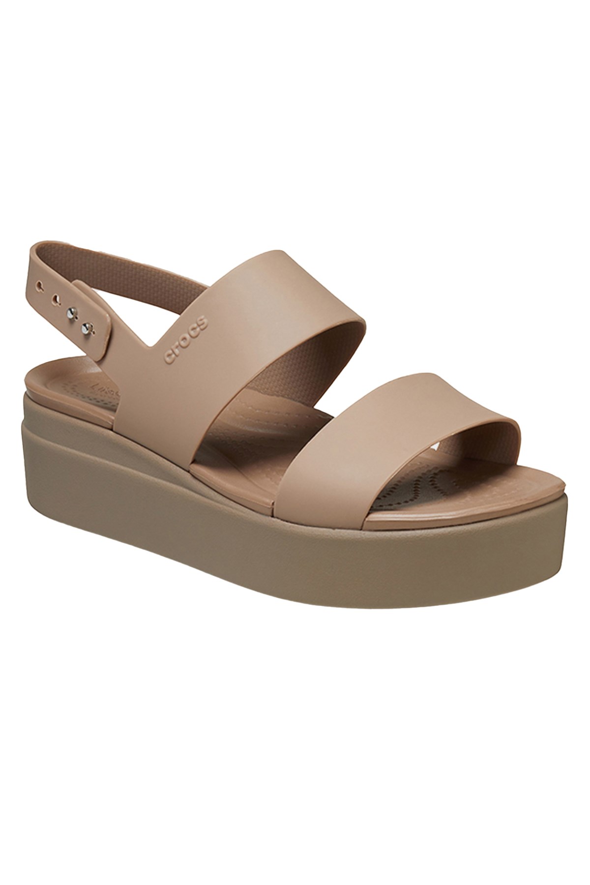 Crocs Crocs Kahverengi Brooklyn Low Wedge Kadın Sandalet 206453-2EL Sandalet & Terlik | Flo Kahverengi - 6. görsel