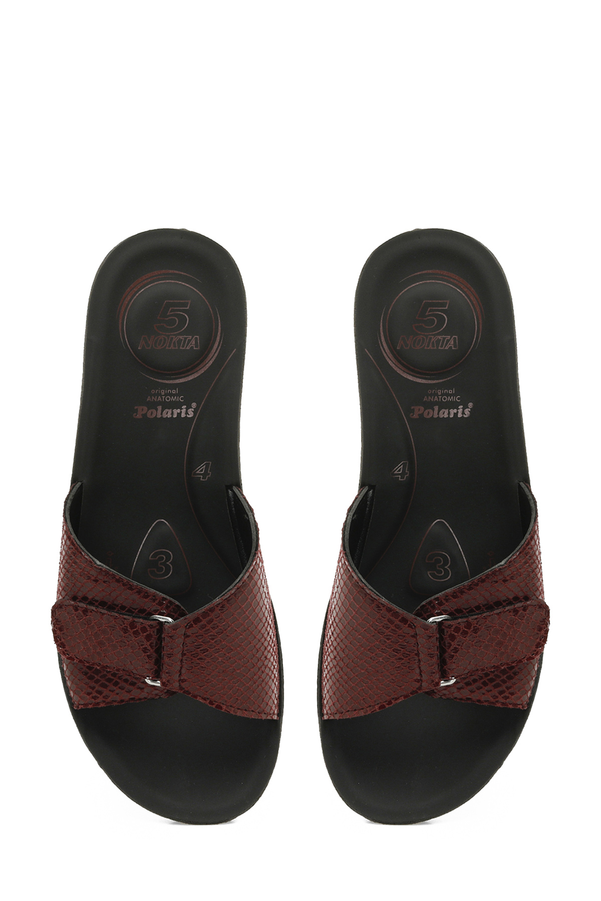 607171.Z4PR Bordo Kadın Terlik - Görsel 5