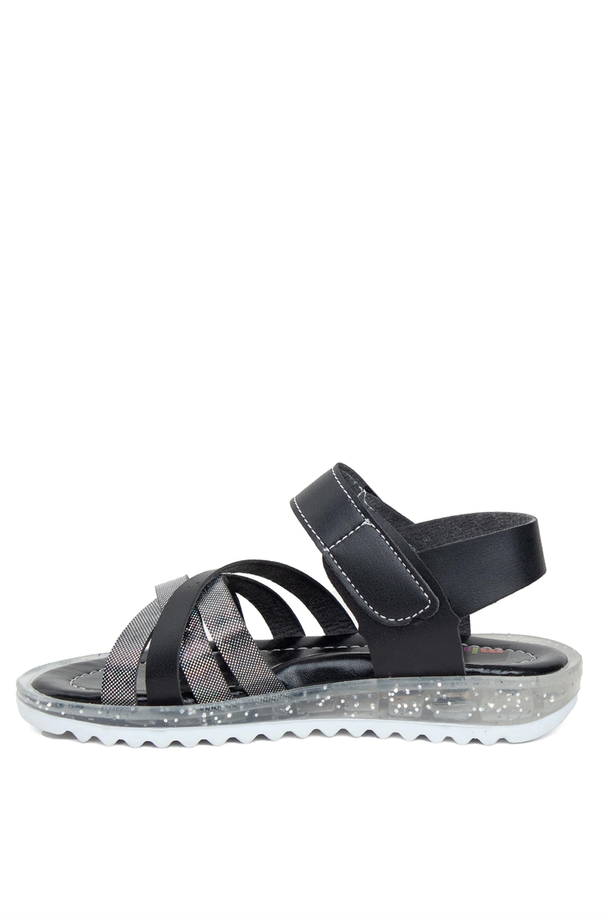 ŞA P K 011 Patik Kız Çocuk Düz Sandalet Siyah - Görsel 4