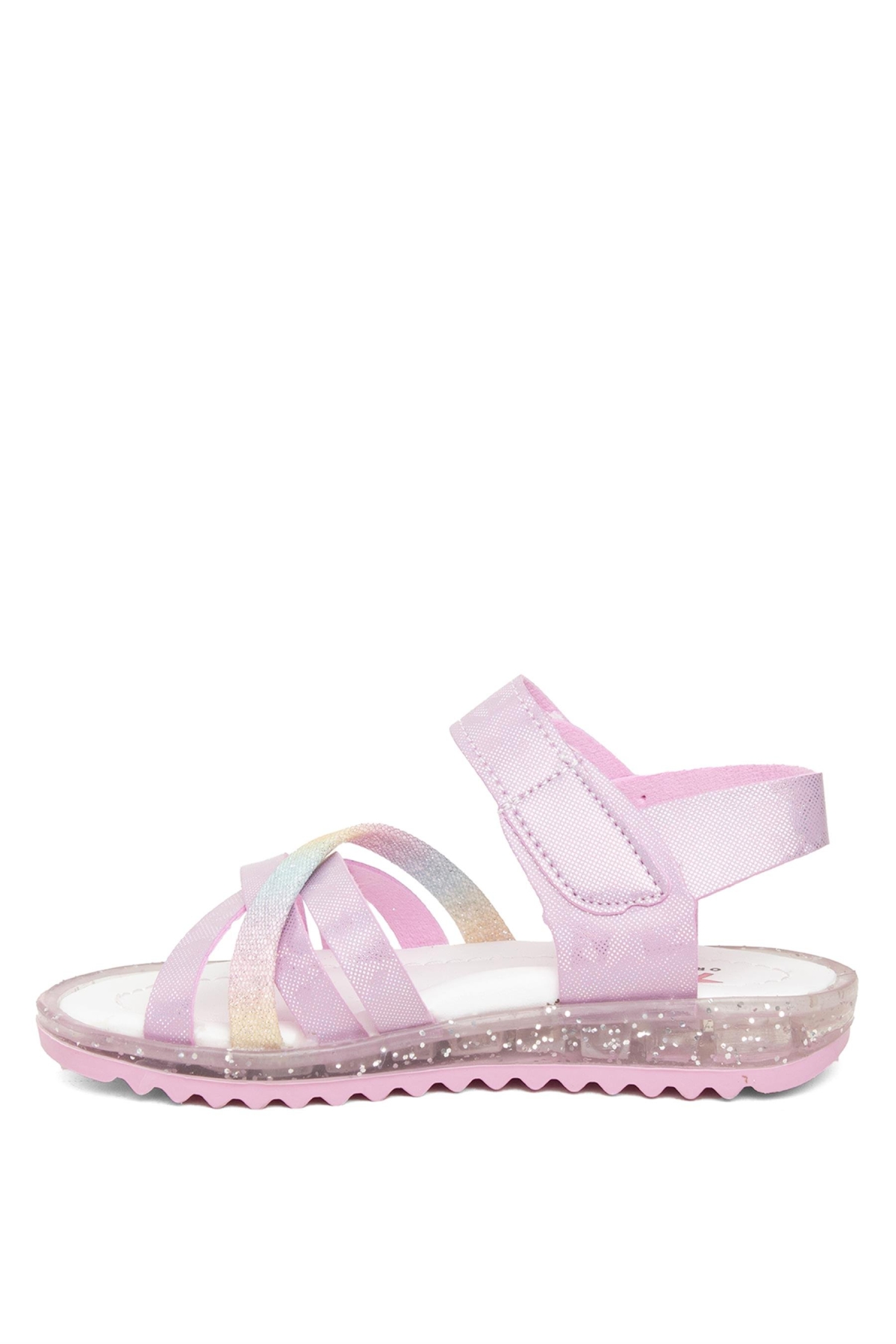 ŞA P K 011 Patik Kız Çocuk Düz Sandalet Pembe - Görsel 4