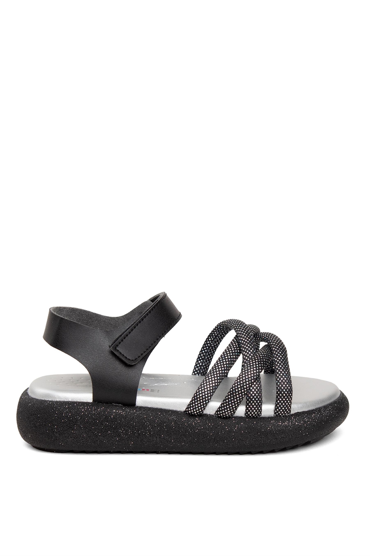 ŞA F 006 Filet Kız Çocuk Düz Sandalet Siyah - Görsel 2