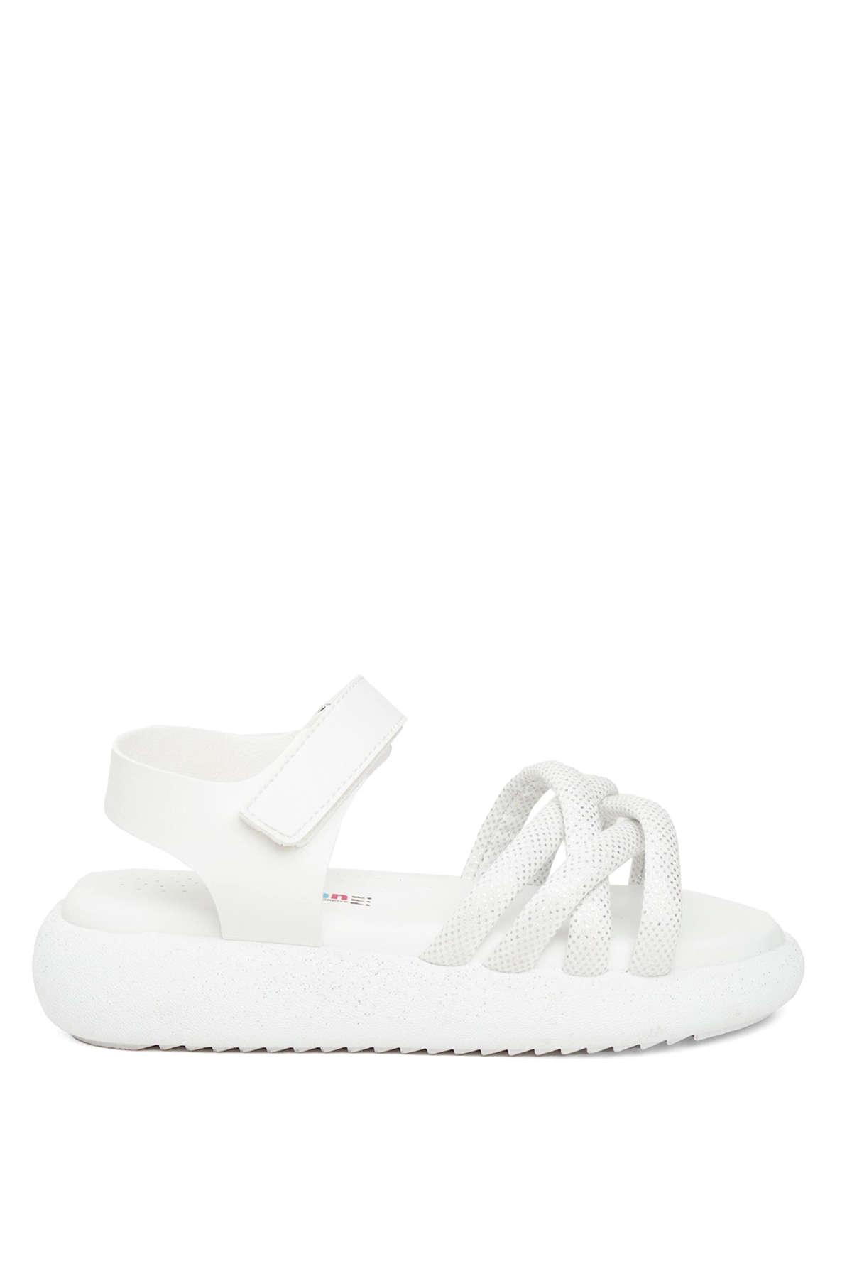 ŞA P 006 Patik Kız Çocuk Düz Sandalet Beyaz - Görsel 2