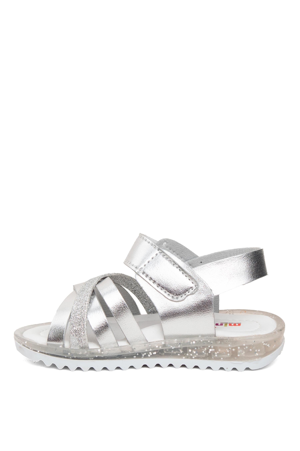 ŞA B K MNC Bebe Kız Çocuk Düz Sandalet Gümüş - Görsel 4