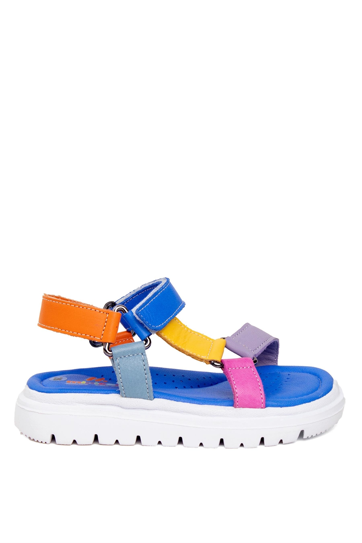 MZ P 3000 Patik Kız Çocuk Düz Sandalet Mavi - Görsel 2