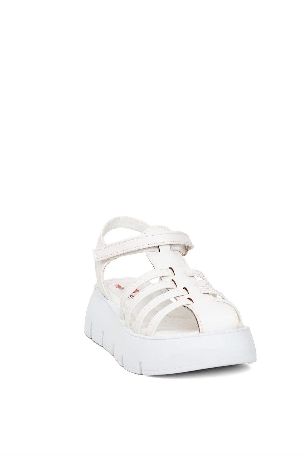 J F 210 Filet Erkek Çocuk Düz Sandalet Beyaz - Görsel 3