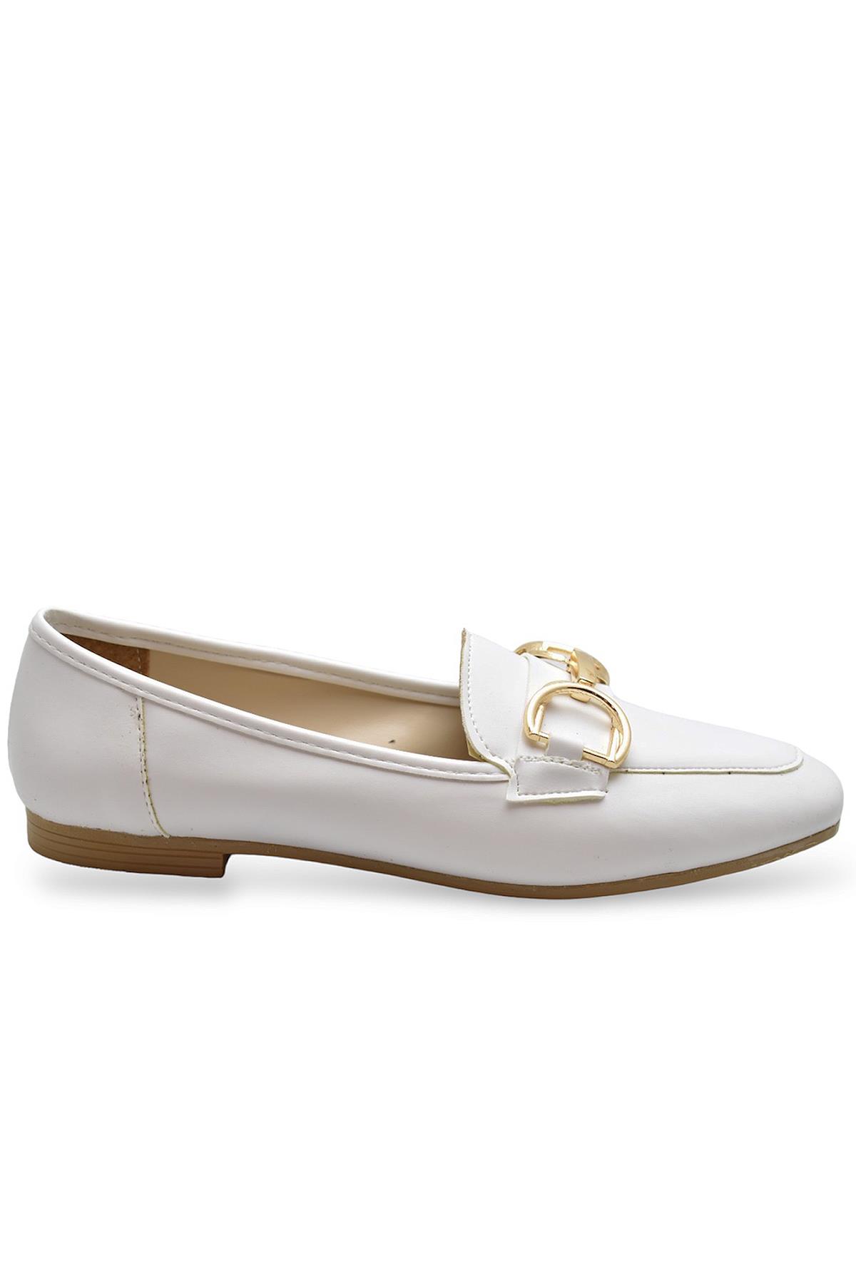 220S Rahat Taban Tokalı Günlük Kadın Babet Ayakkabı Ev Babeti Nişan Düğün Ayakkabısı - Görsel 2