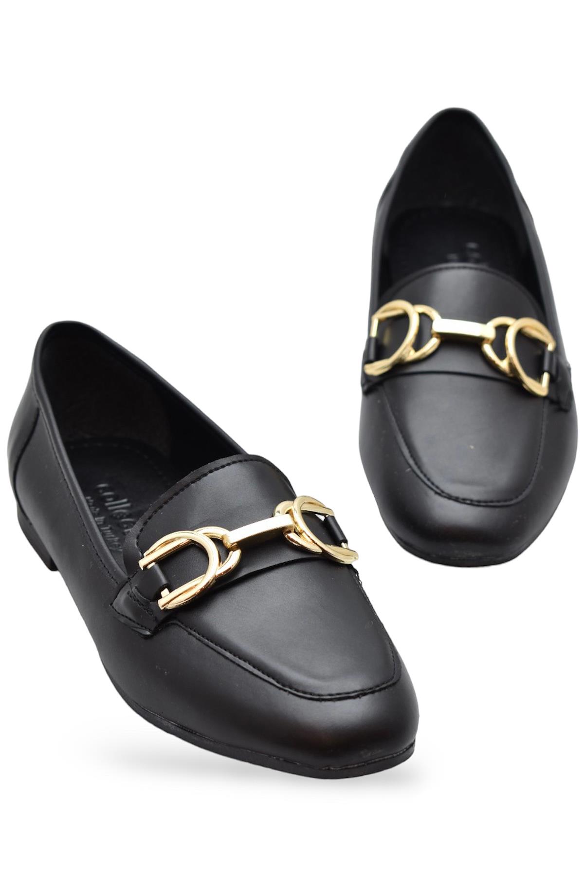 220S Rahat Taban Tokalı Günlük Kadın Babet Ayakkabı Ev Babeti Nişan Düğün Ayakkabısı - Görsel 5