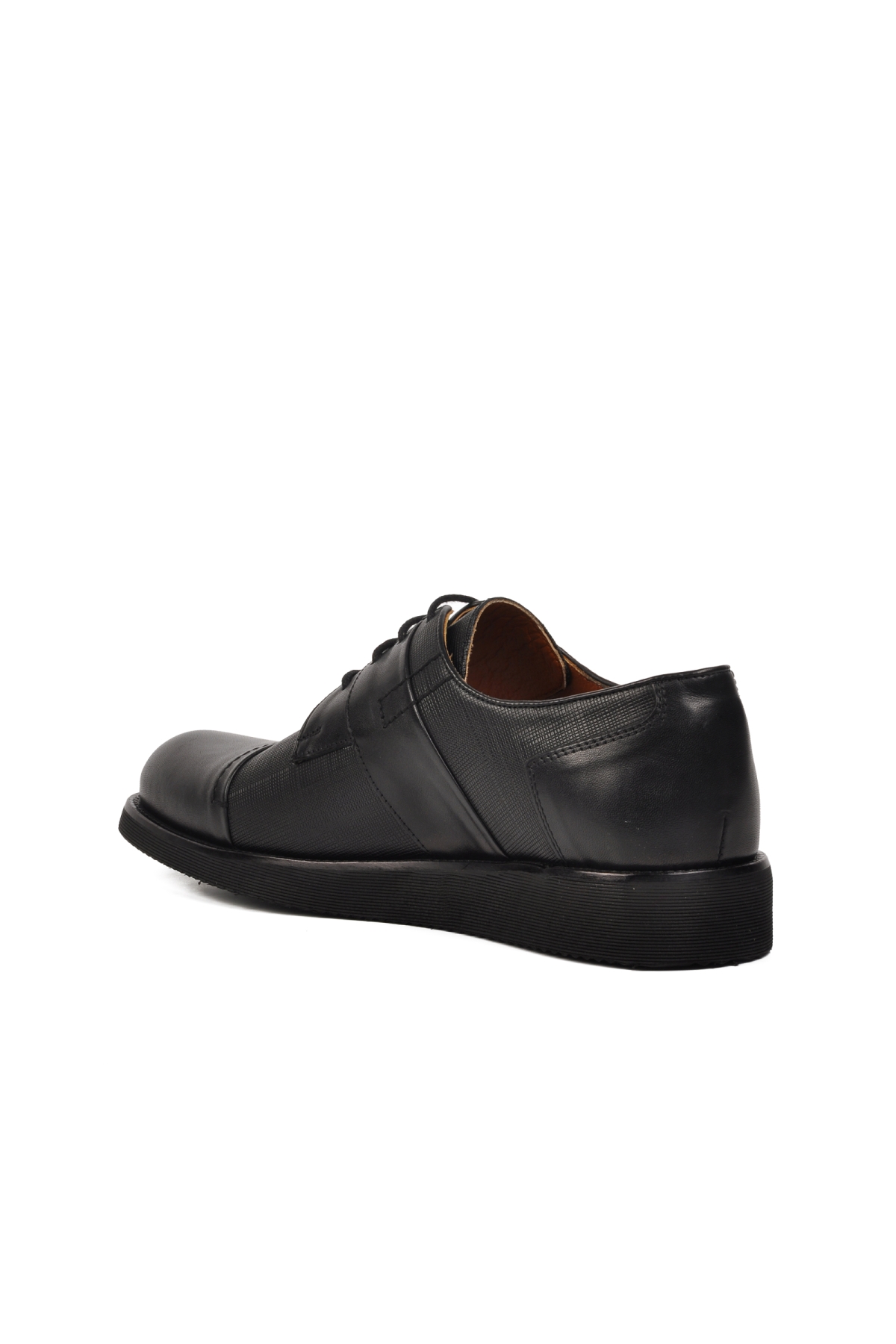 Premium 33233 Siyah Hakiki Deri Erkek Casual Ayakkabı - Görsel 5