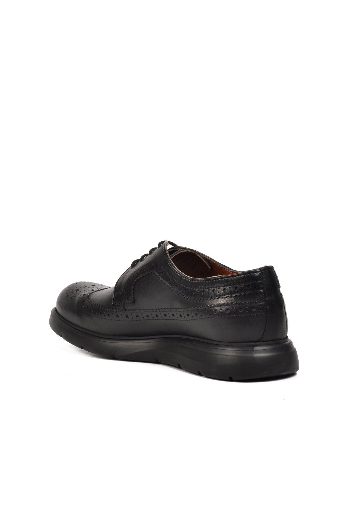 Premium 33281 Siyah Hakiki Deri Erkek Casual Ayakkabı - Görsel 5