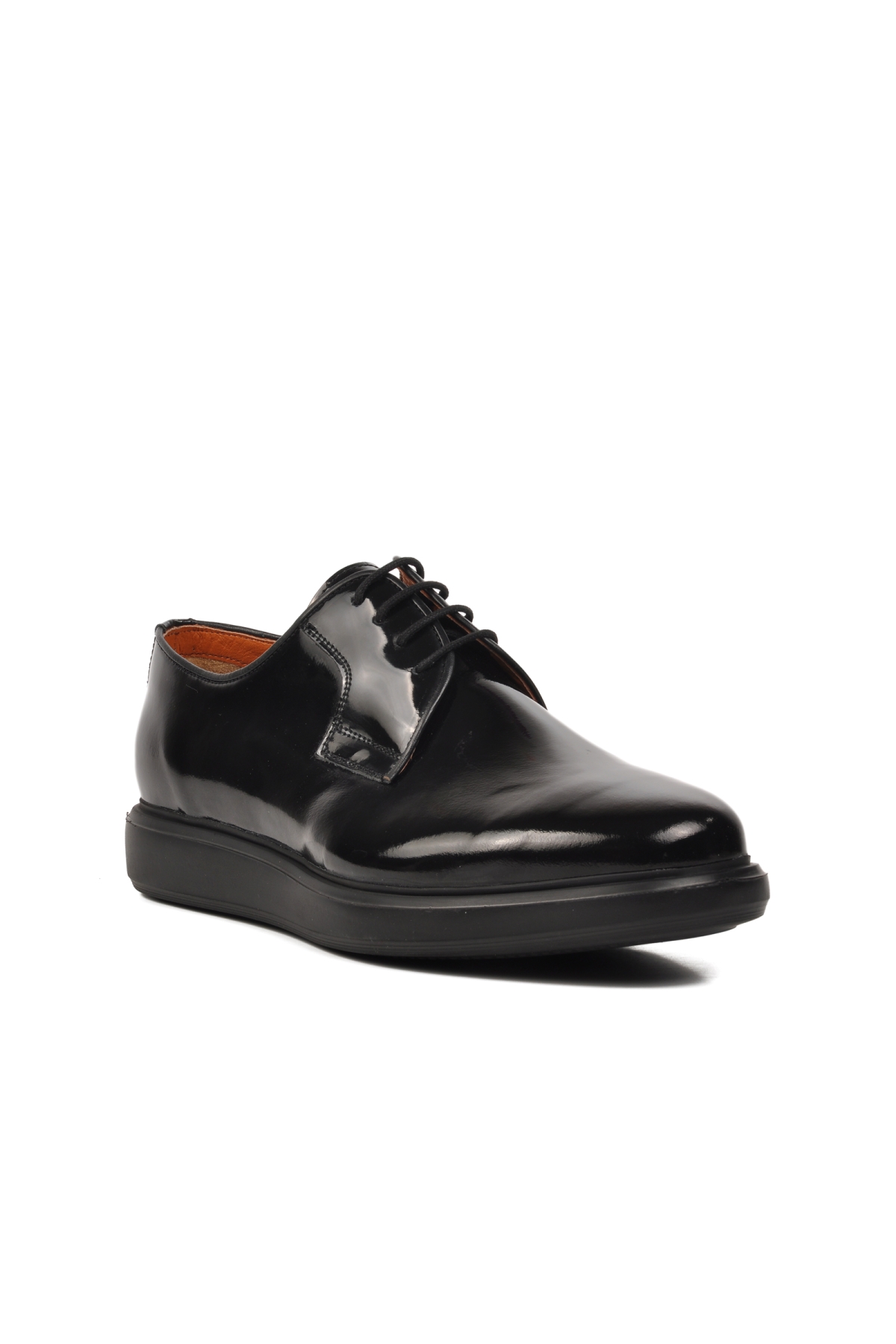 Premium 33275 Siyah Rugan Hakiki Deri Erkek Klasik Ayakkabı - Görsel 4