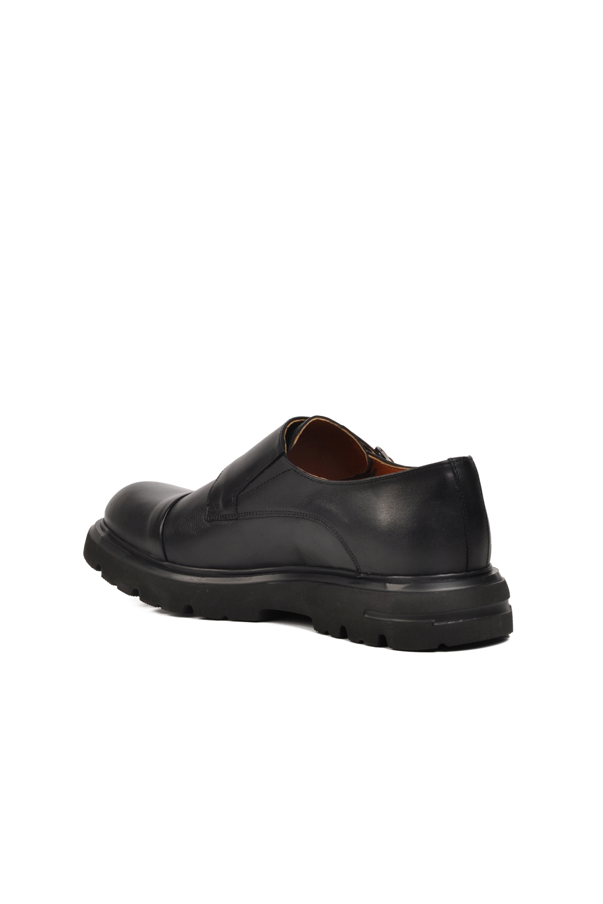 Premium 33284 Siyah Hakiki Deri Erkek Casual Ayakkabı - Görsel 5