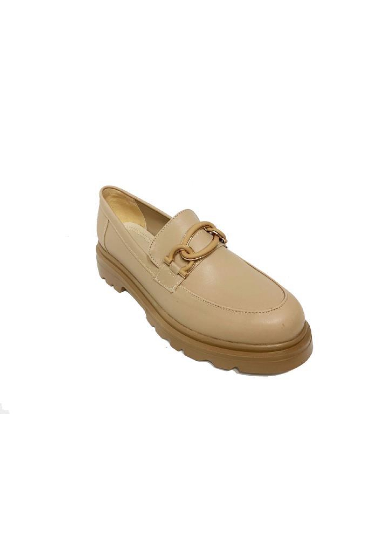 113-24 Deri Loafer Tokalı Kadın Ayakkabı - Görsel 2