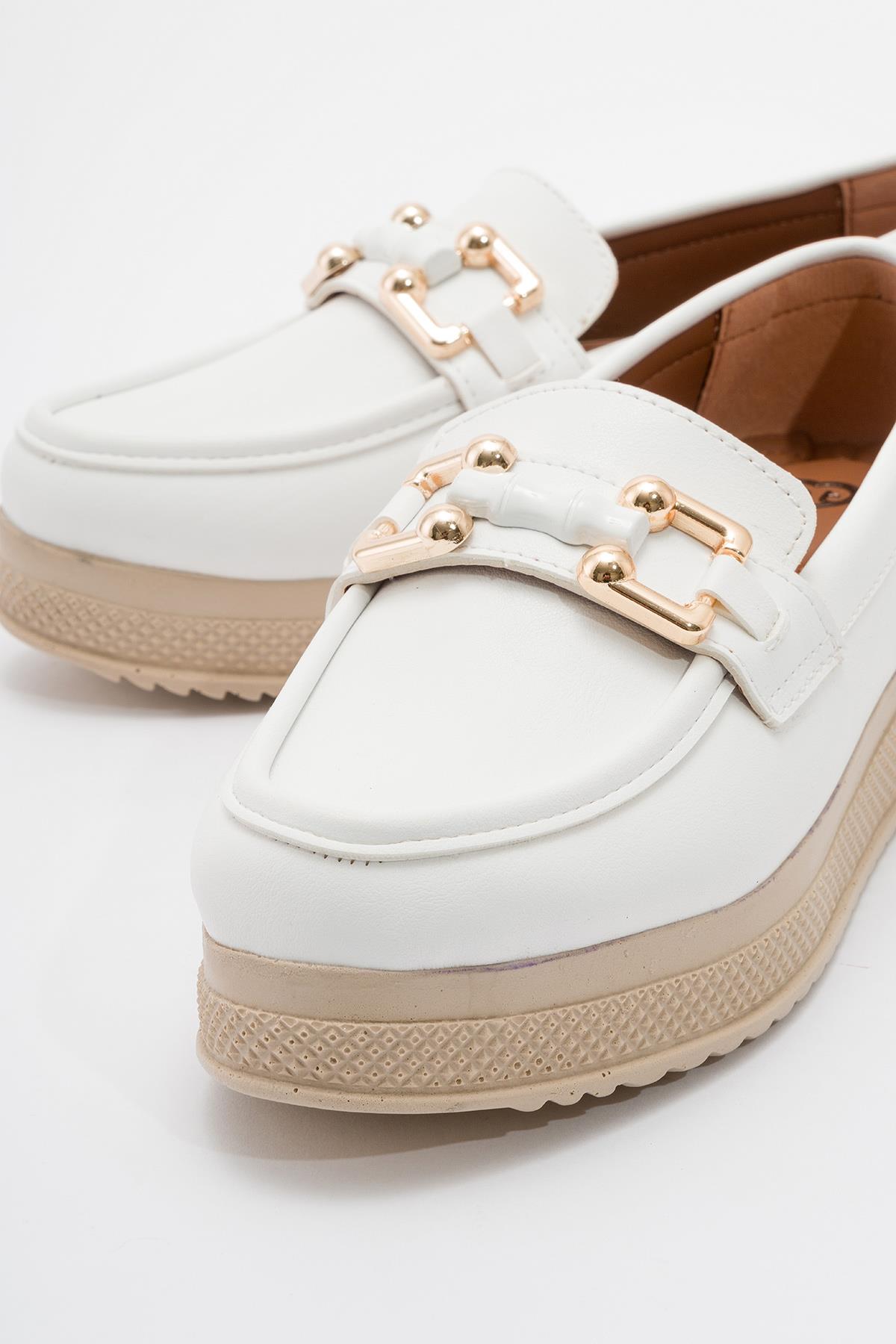 Kadın Günlük Ayakkabı BEYAZ CİLT - Görsel 4