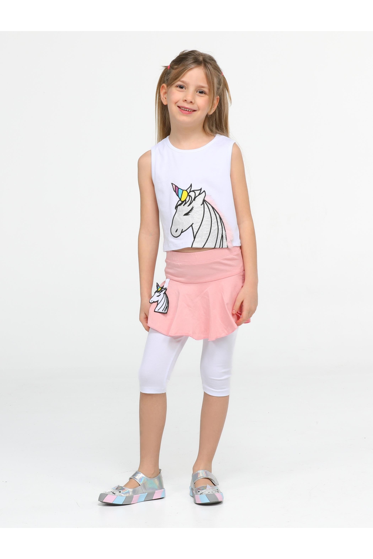 Unicorn Tayt+ T-shirt Kız Çocuk Takım