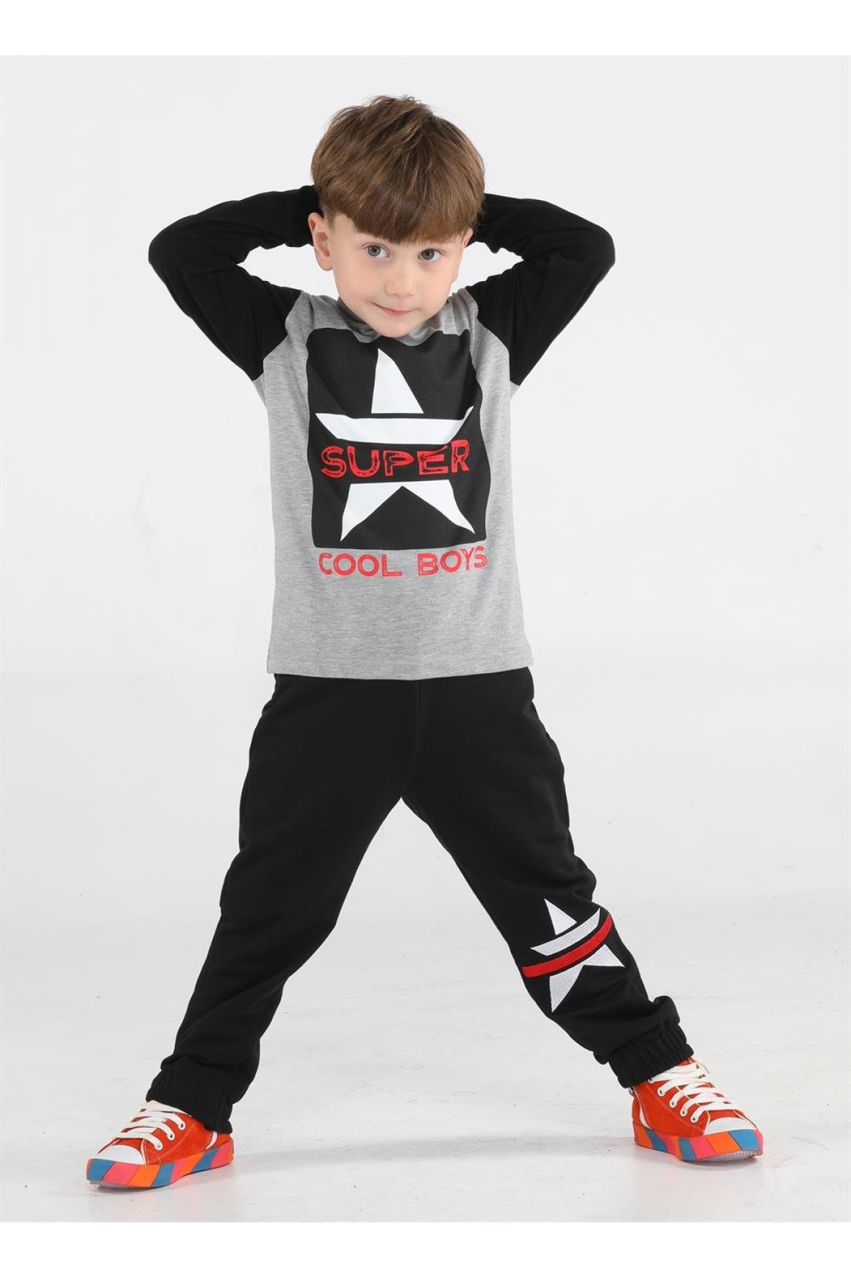 Super Star Erkek Çocuk Jogger + T-shirt Takım