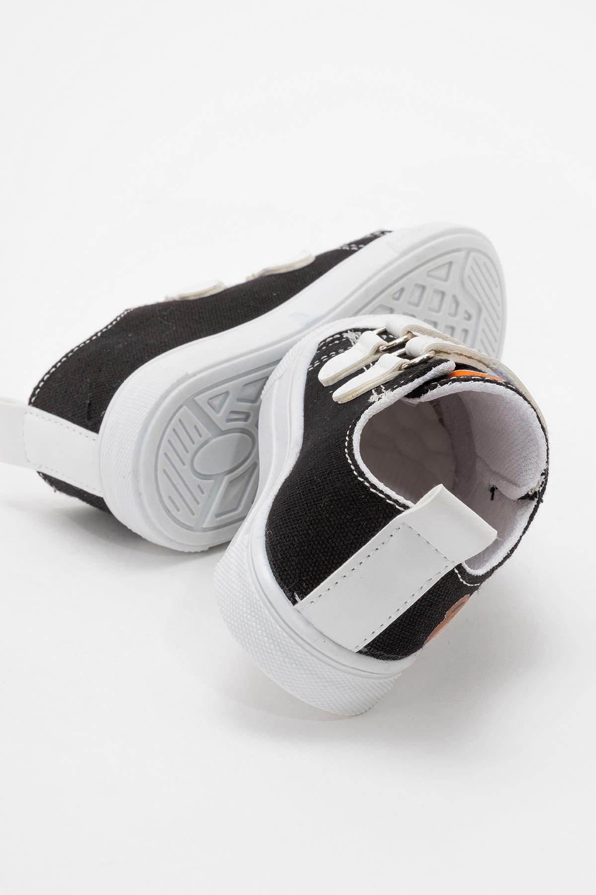 Çocuk Çift Cırtlı Converse SİYAH - Görsel 5