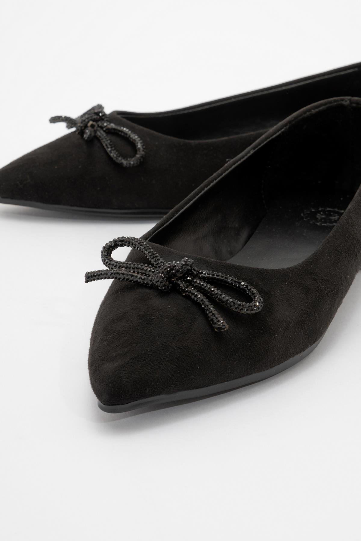 Kadın Sandalet SİYAH SÜET - Görsel 4