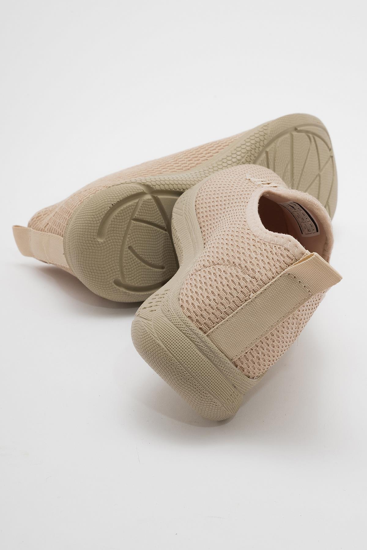 Bağcıklı Kadın Spor Babet BEJ - Görsel 5