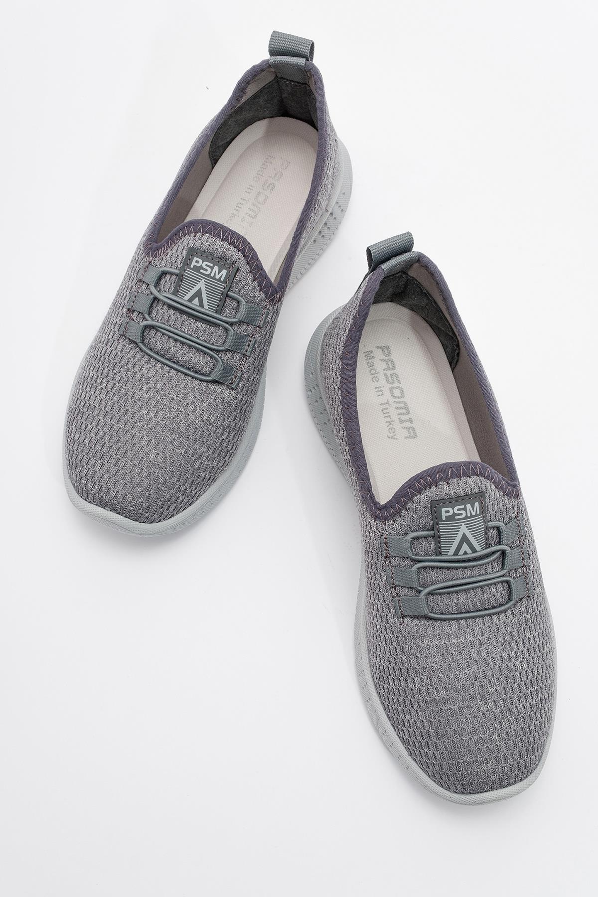 Bağcıklı Kadın Spor Babet FÜME - Görsel 6