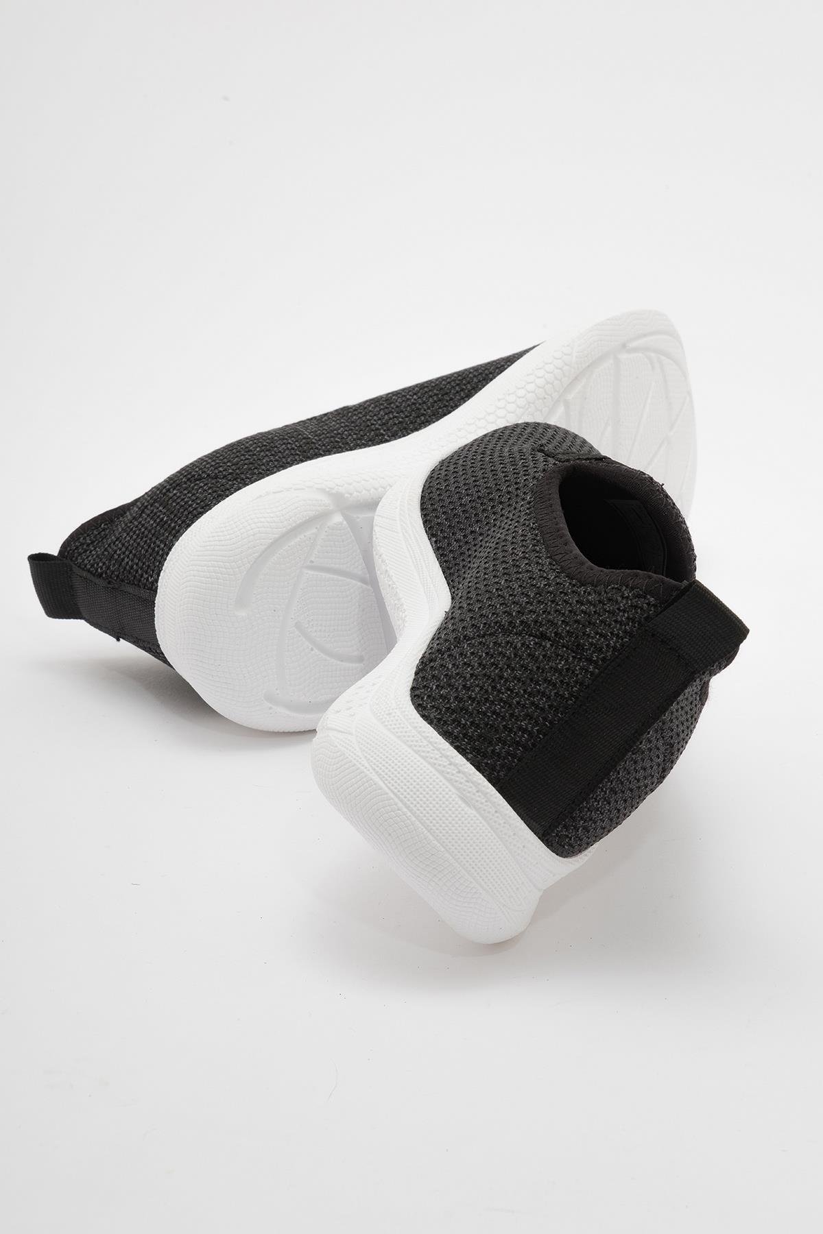 Bağcıklı Kadın Spor Babet SİYAH BEYAZ - Görsel 5