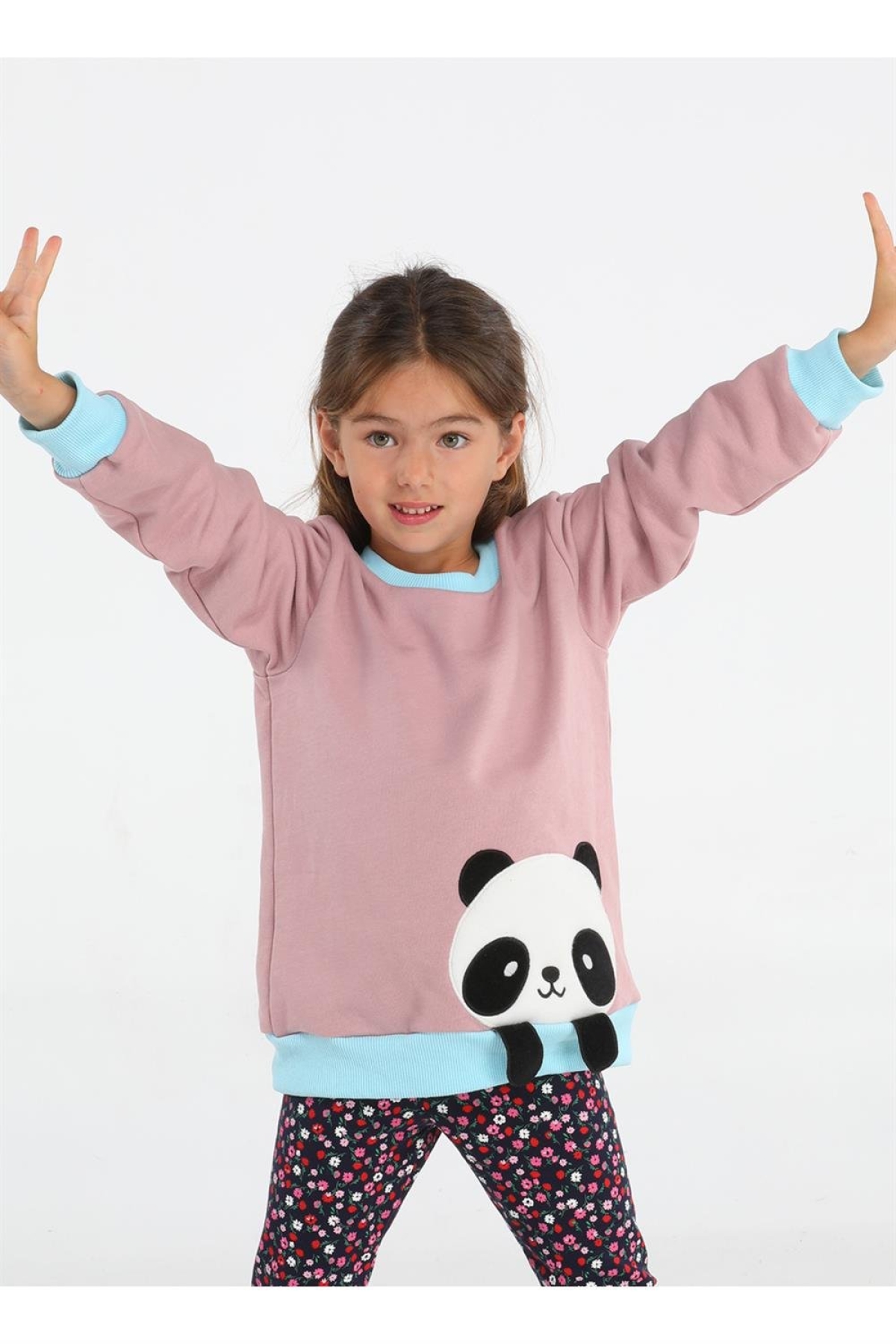 Panda Gülkurusu Kız Çocuk Sweatshirt