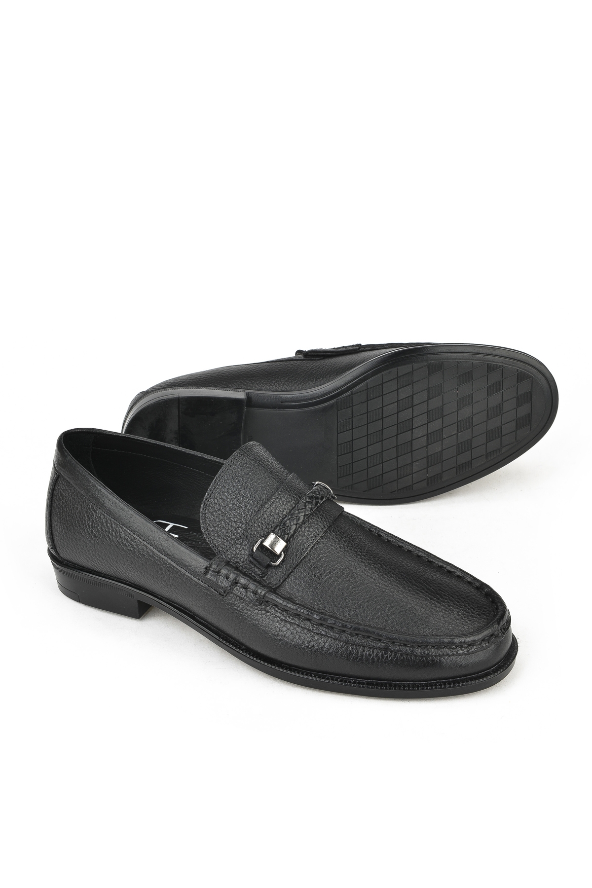 Erkek Hakiki Deri Ayakkabı 143745Z5418 Siyah - Görsel 5