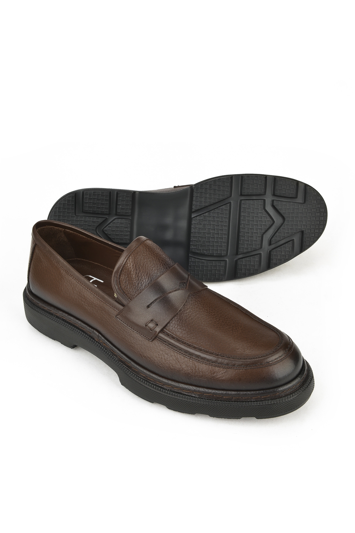 Erkek Hakiki Deri Ayakkabı 143745ZAB0706 Kahve - Görsel 5