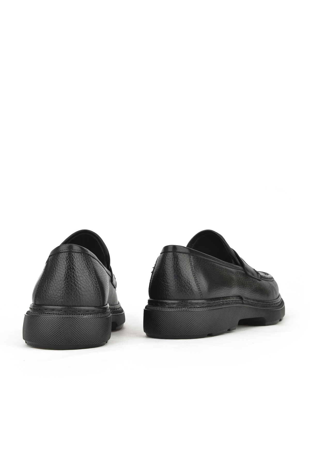 Erkek Hakiki Deri Ayakkabı 143745ZAB0706 Siyah - Görsel 4