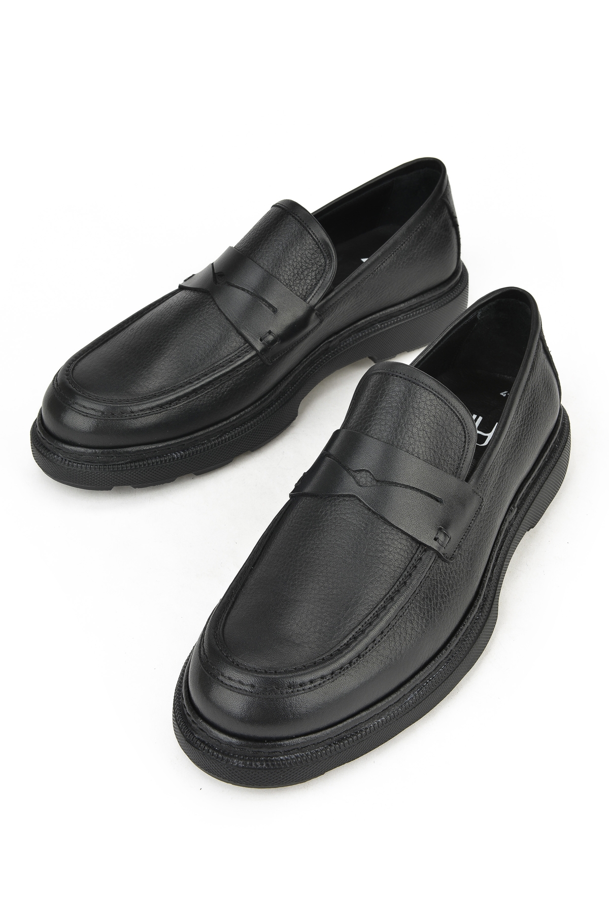 Erkek Hakiki Deri Ayakkabı 143745ZAB0706 Siyah - Görsel 6