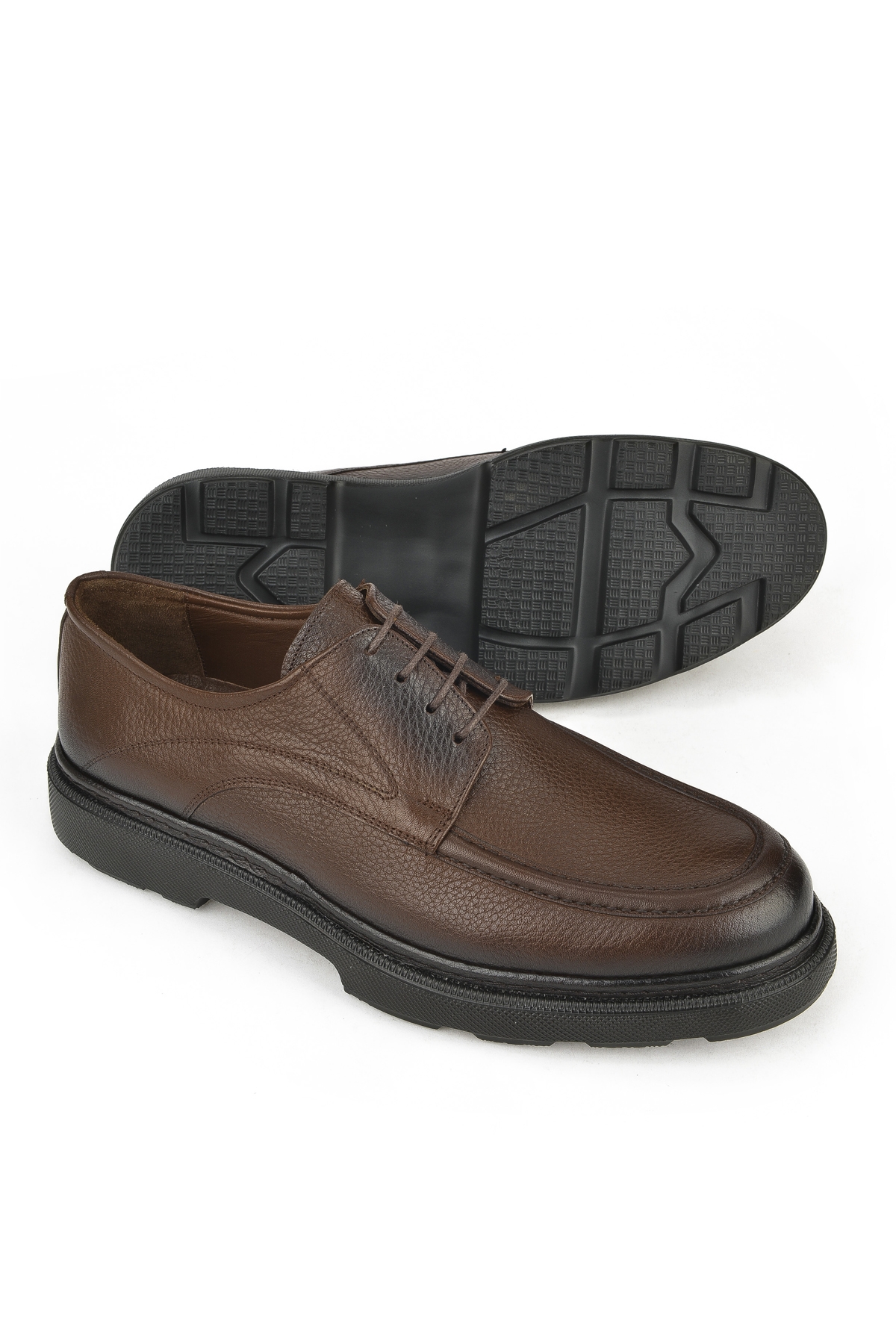 Erkek Hakiki Deri Ayakkabı 143745ZAB0707 Kahve - Görsel 5
