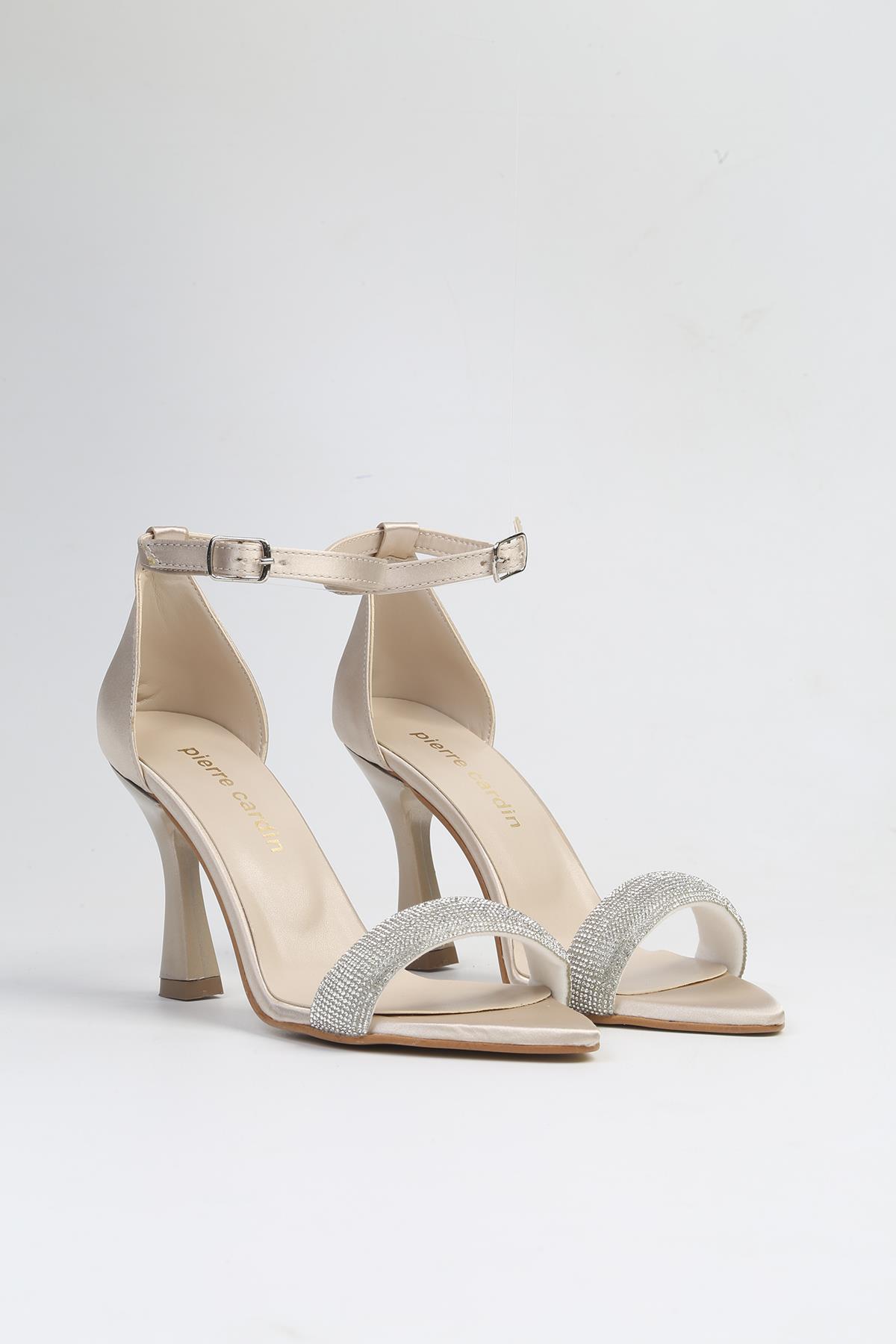 ® | PC-53078- 3959 Bej-Kadın Topuklu Ayakkabı - Görsel 3