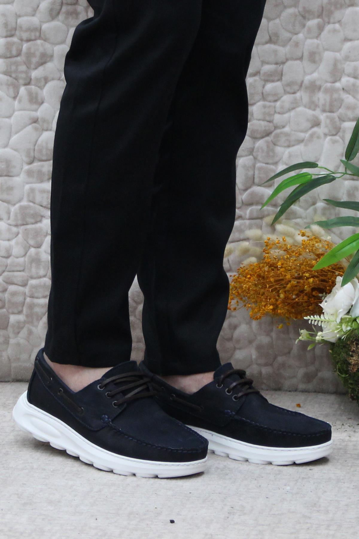 241112 Rahat Hafif Esnek Orijinal Ürün Nubuk Hakiki Deri Erkek Ayakkabı - Görsel 4