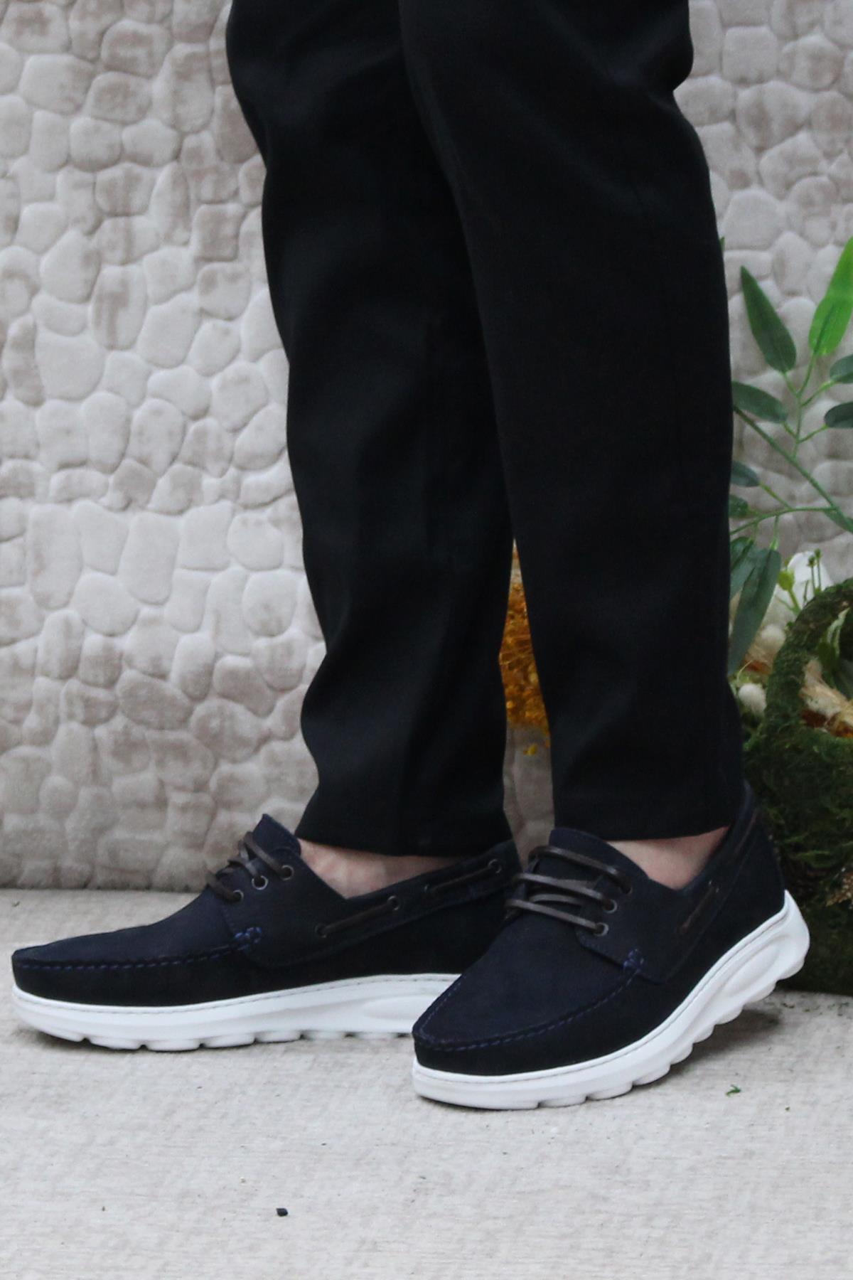 241112 Rahat Hafif Esnek Orijinal Ürün Nubuk Hakiki Deri Erkek Ayakkabı - Görsel 5