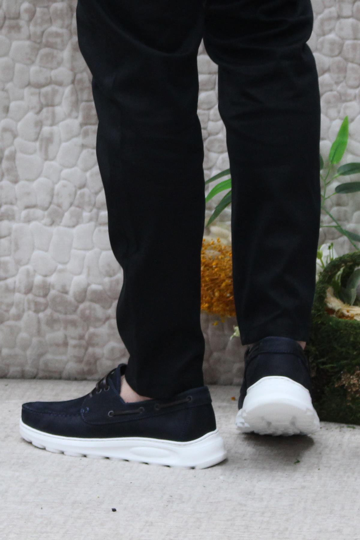 241112 Rahat Hafif Esnek Orijinal Ürün Nubuk Hakiki Deri Erkek Ayakkabı - Görsel 6