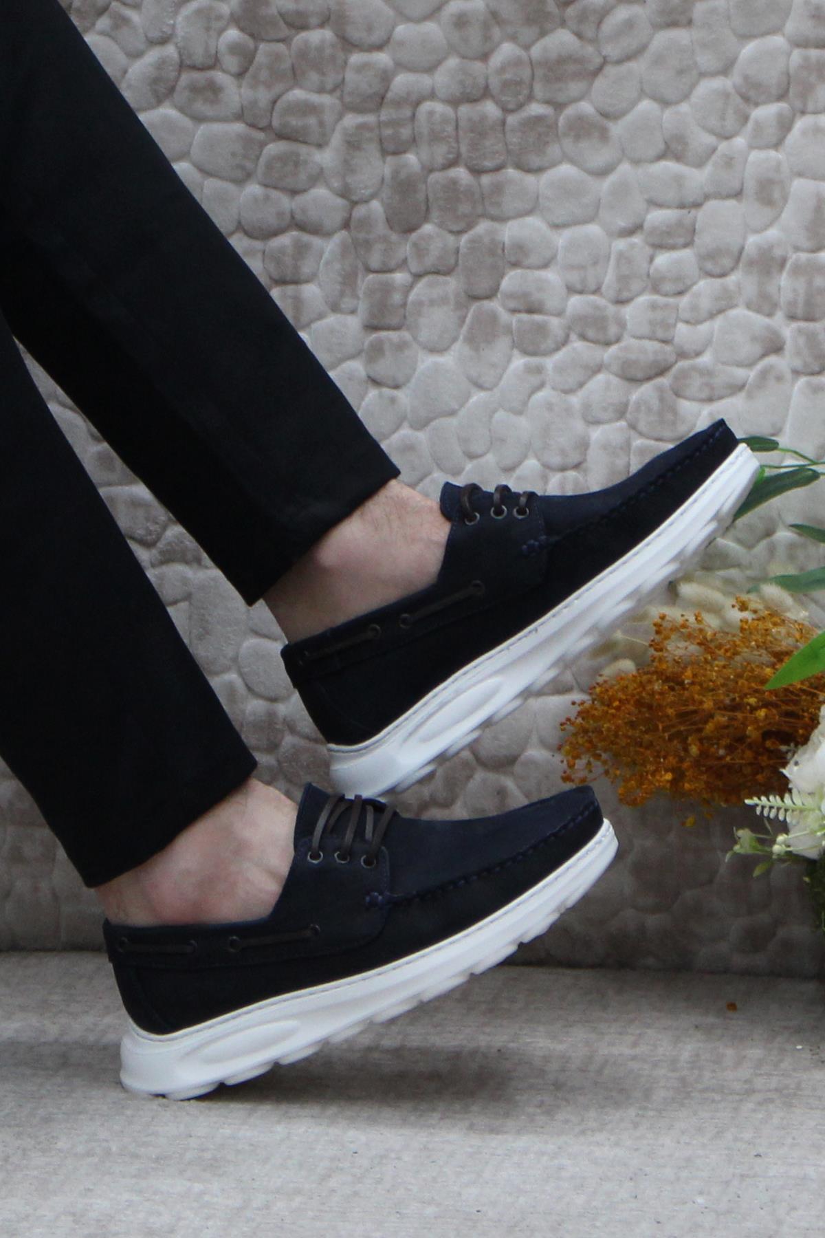 241112 Rahat Hafif Esnek Orijinal Ürün Nubuk Hakiki Deri Erkek Ayakkabı - Görsel 7